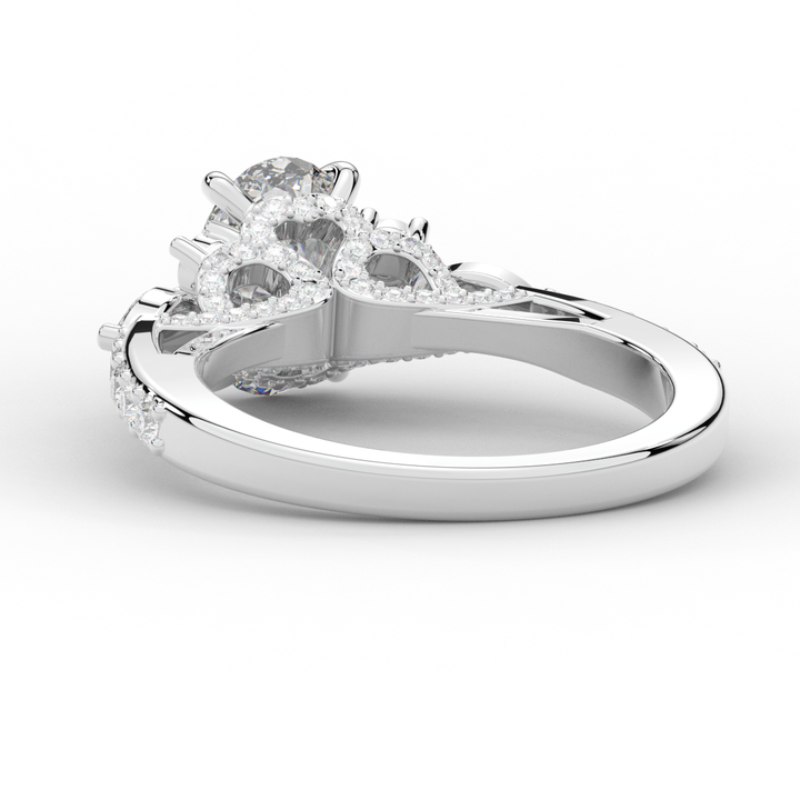 1.35CT.TW OVAL LAB DIAMOND ENGAGEMENT RING - Nazarelle