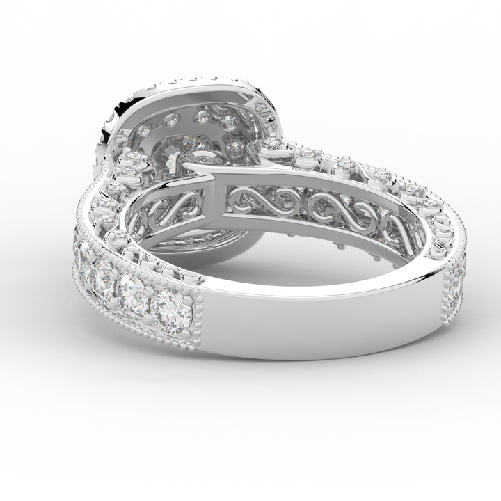 2.30CT.TW ROUND LAB DIAMOND ENGAGEMENT RING - Nazarelle