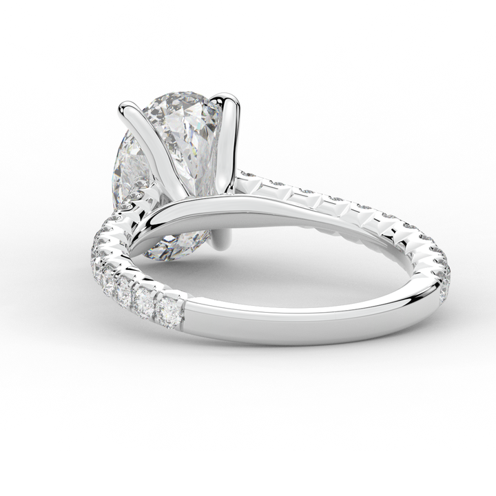 2.40CT.TW OVAL LAB DIAMOND ENGAGEMENT RING - Nazarelle
