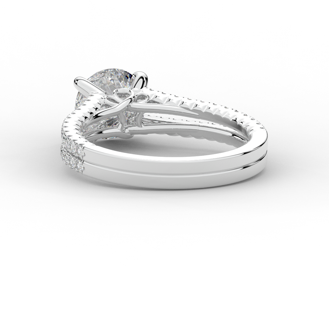 1.90CT.TW ROUND LAB DIAMOND SOLITAIRE ENGAGEMENT RING - Nazarelle