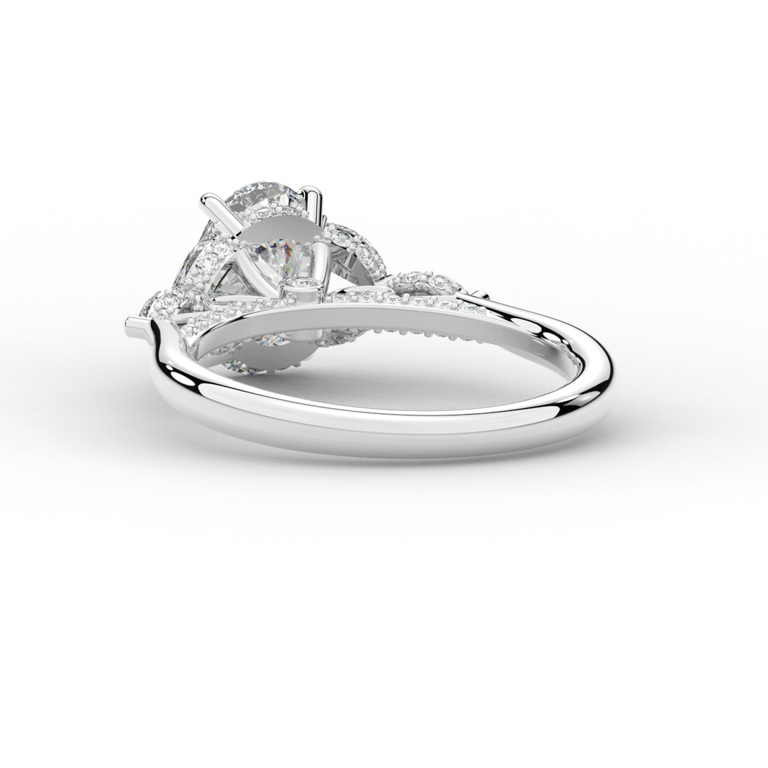 2.00CT.TW OVAL LAB DIAMOND ENGAGEMENT RING - Nazarelle