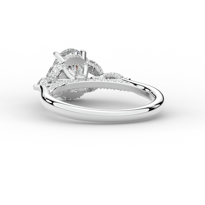 2.00CT.TW OVAL LAB DIAMOND ENGAGEMENT RING - Nazarelle