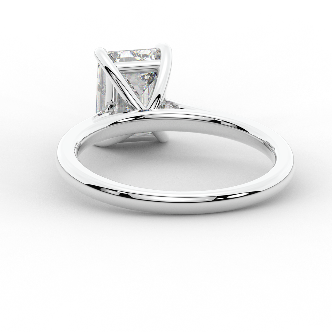 2.00CT EMERALD CUT LAB DIAMOND SOLITAIRE ENGAGEMENT RING - Nazarelle