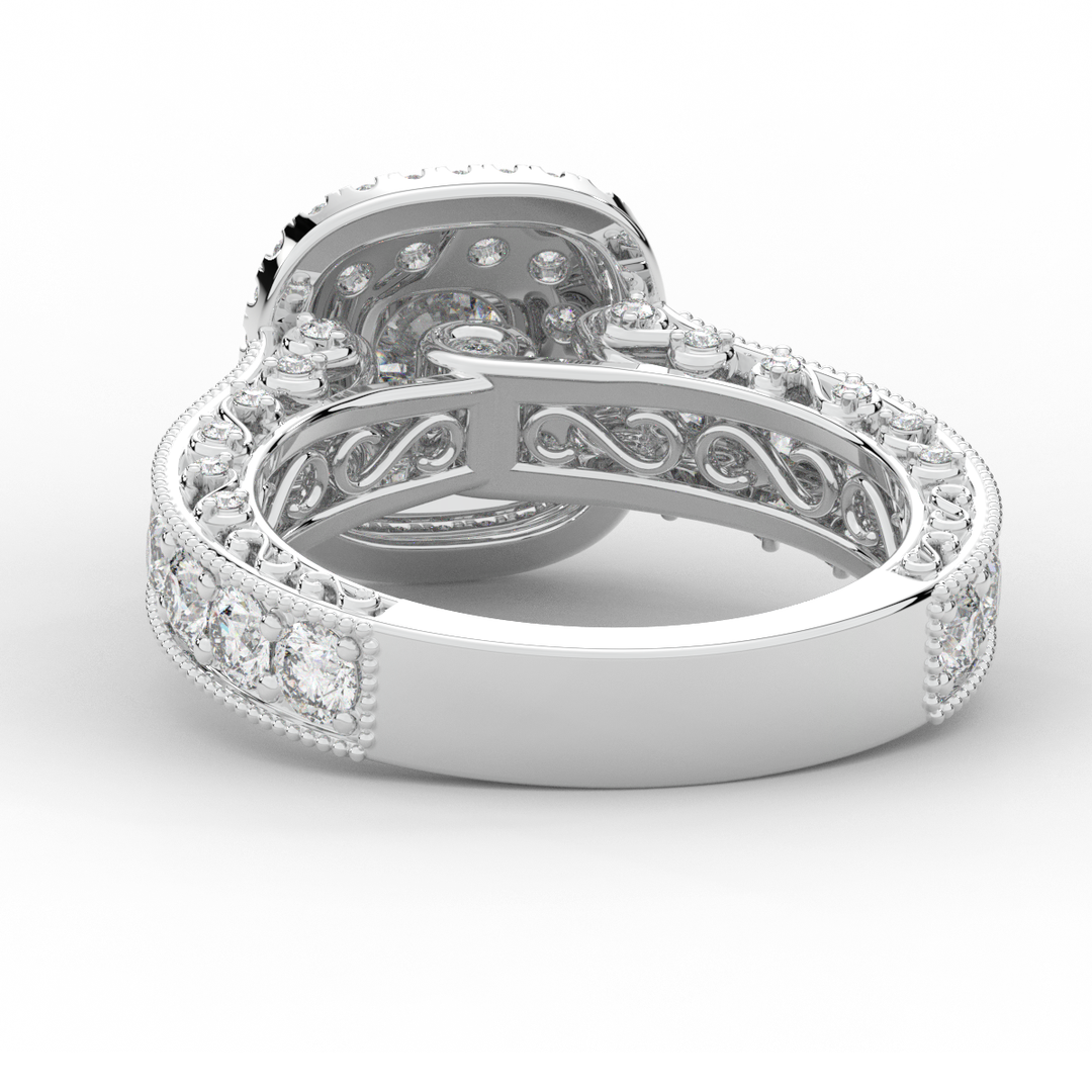 2.30CT.TW ROUND LAB DIAMOND ENGAGEMENT RING - Nazarelle