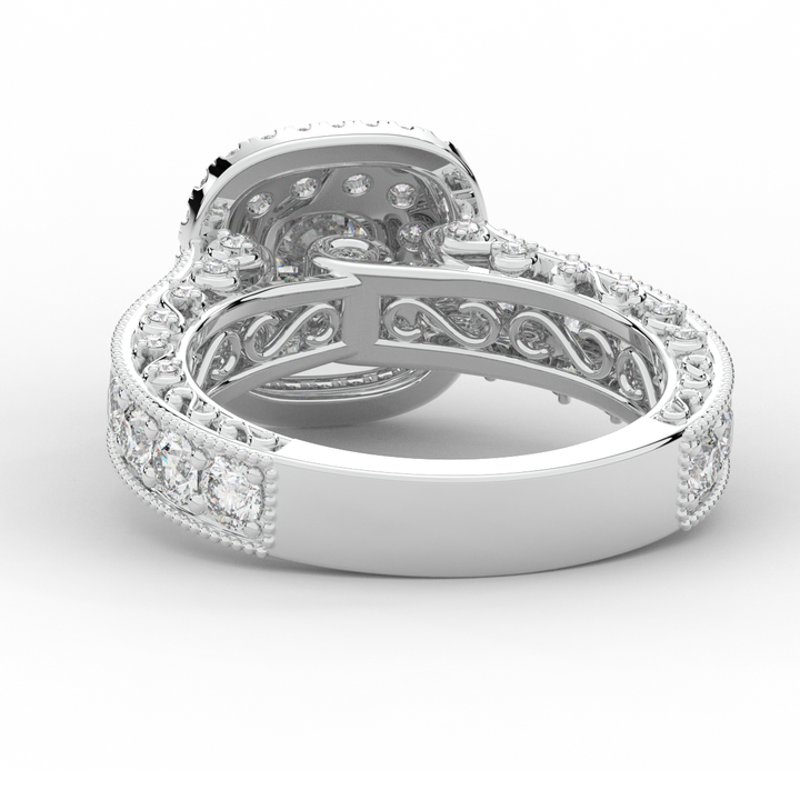 2.30CT.TW ROUND LAB DIAMOND ENGAGEMENT RING - Nazarelle