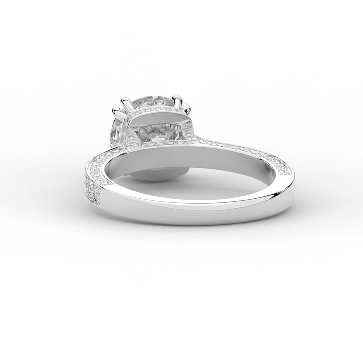 2.60CT.TW ROUND LAB DIAMOND SOLITAIRE ENGAGEMENT RING - Nazarelle
