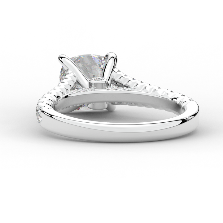 2.45CT.TW CUSHION LAB DIAMOND ENGAGEMENT RING - Nazarelle