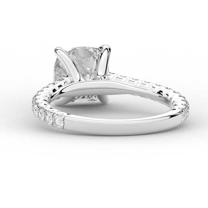 2.40CT.TW CUSHION LAB DIAMOND ENGAGEMENT RING - Nazarelle