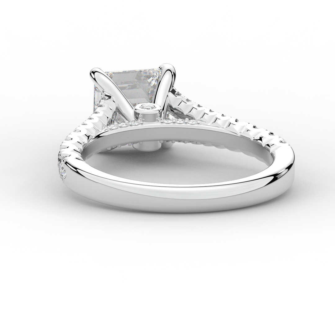2.45CT.TW ASSCHER LAB DIAMOND ENGAGEMENT RING - Nazarelle