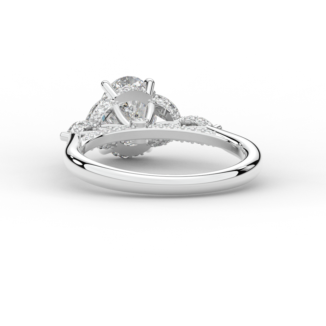 2.00CT.TW OVAL LAB DIAMOND ENGAGEMENT RING - Nazarelle