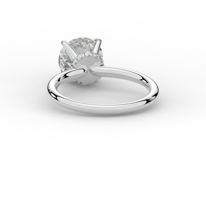 2.05CT.TW ROUND LAB DIAMOND SOLITAIRE ENGAGEMENT RING - Nazarelle