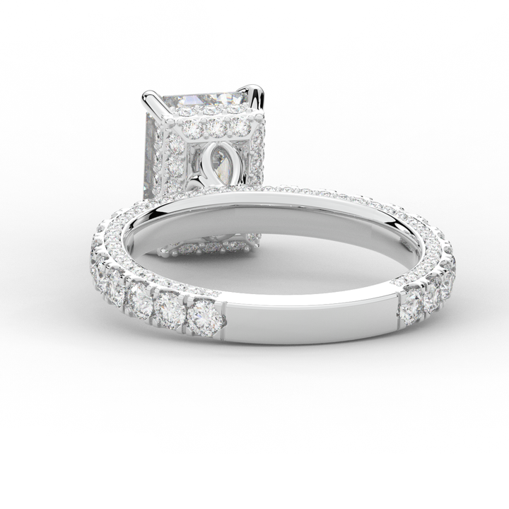3.00CT.TW EMERALD CUT LAB DIAMOND ENGAGEMENT RING - Nazarelle