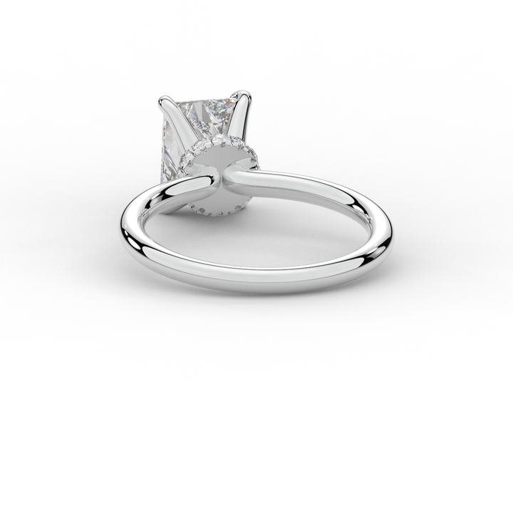 2.05CT.TW RADIANT LAB DIAMOND SOLITAIRE ENGAGEMENT RING - Nazarelle