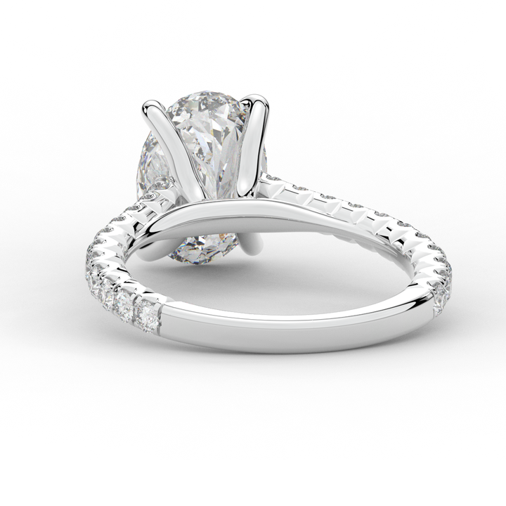 2.40CT.TW OVAL LAB DIAMOND ENGAGEMENT RING - Nazarelle