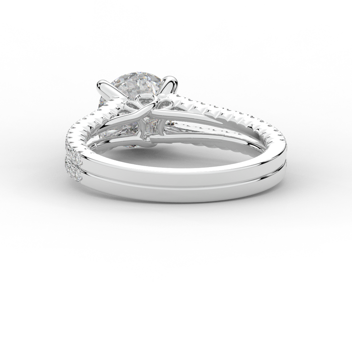 1.90CT.TW ROUND LAB DIAMOND SOLITAIRE ENGAGEMENT RING - Nazarelle