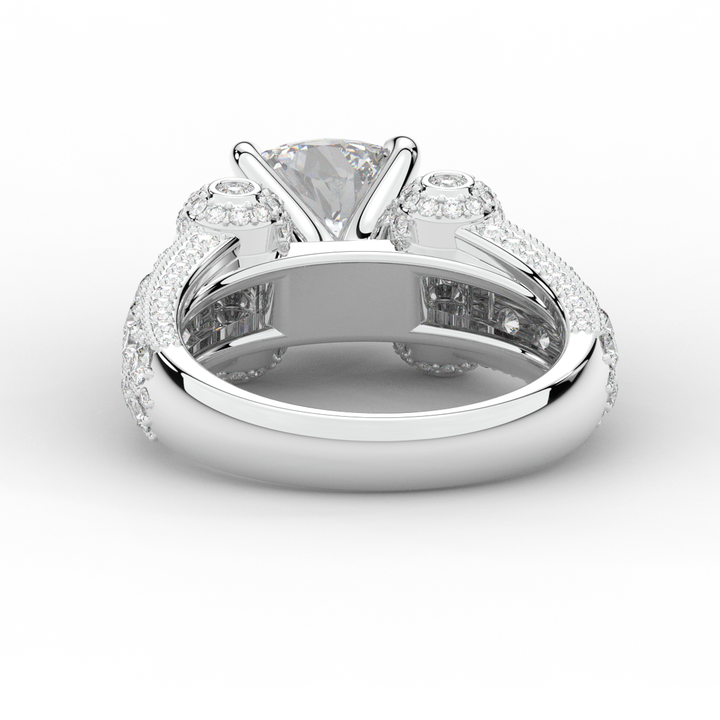 4.75CT.TW CUSHION LAB DIAMOND ENGAGEMENT RING - Nazarelle