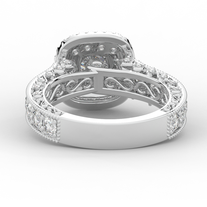 2.30CT.TW ROUND LAB DIAMOND ENGAGEMENT RING - Nazarelle