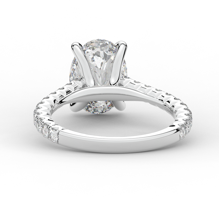 2.40CT.TW OVAL LAB DIAMOND ENGAGEMENT RING - Nazarelle