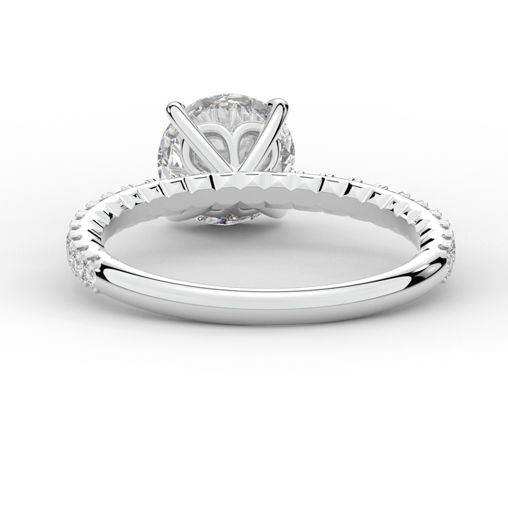 1.75CT.TW ROUND LAB DIAMOND SOLITAIRE ENGAGEMENT RING - Nazarelle