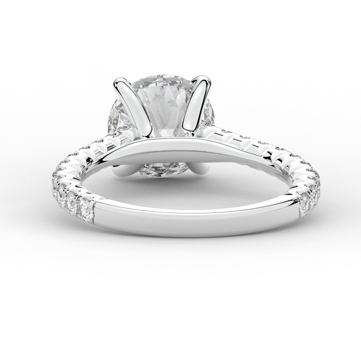 2.40CT.TW ROUND LAB DIAMOND ENGAGEMENT RING - Nazarelle
