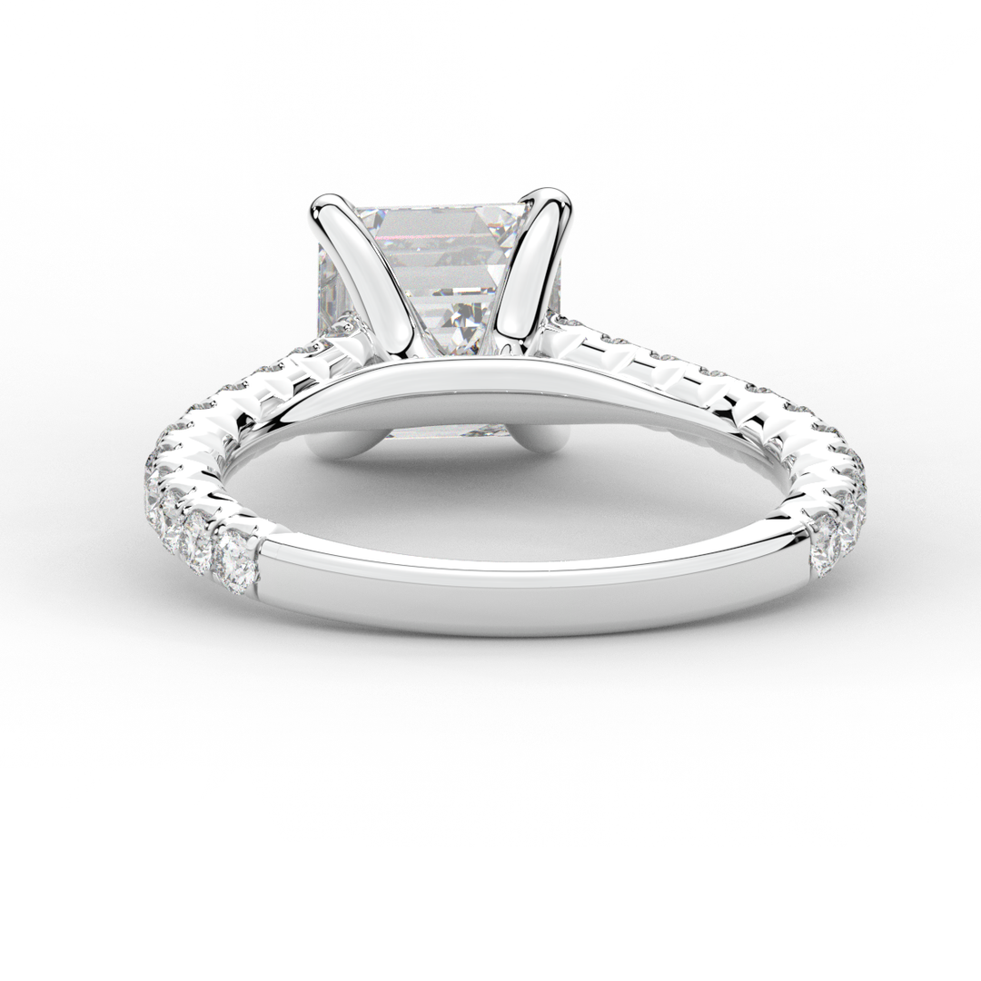 2.40CT.TW ASSCHER LAB DIAMOND ENGAGEMENT RING - Nazarelle
