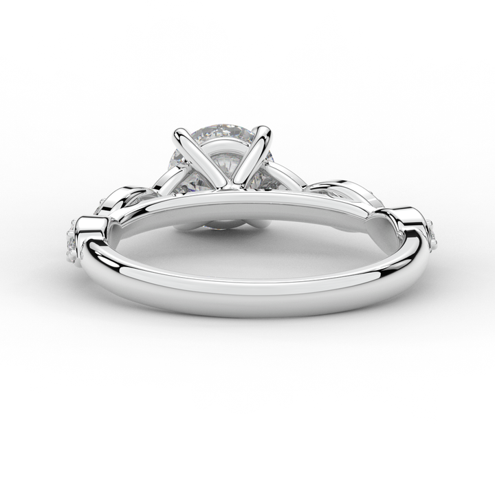 1.20CT.TW ROUND LAB DIAMOND SOLITAIRE ENGAGEMENT RING - Nazarelle