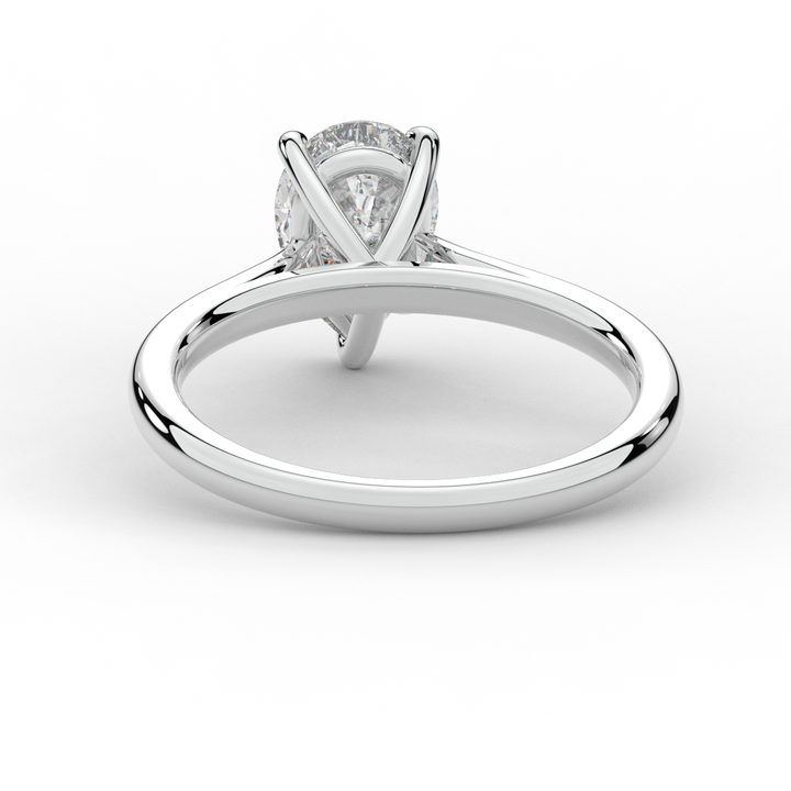 1.00CT PEAR LAB DIAMOND SOLITAIRE ENGAGEMENT RING - Nazarelle
