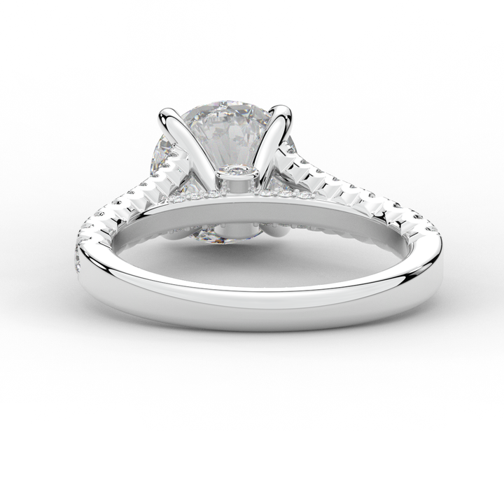 2.45CT.TW ROUND LAB DIAMOND ENGAGEMENT RING - Nazarelle
