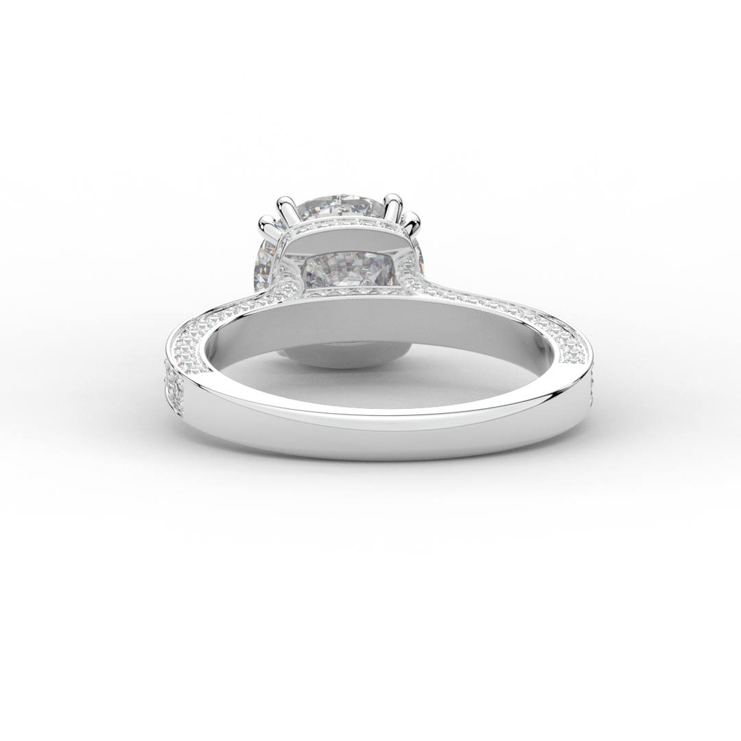 2.60CT.TW ROUND LAB DIAMOND SOLITAIRE ENGAGEMENT RING - Nazarelle