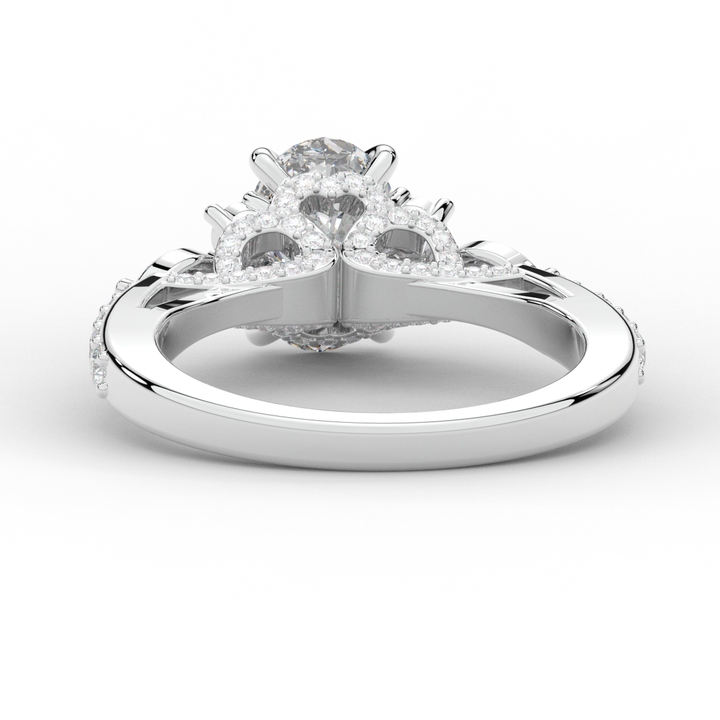 1.35CT.TW OVAL LAB DIAMOND ENGAGEMENT RING - Nazarelle