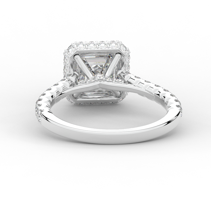 2.75CT.TW ASSCHER LAB DIAMOND HALO ENGAGEMENT RING - Nazarelle