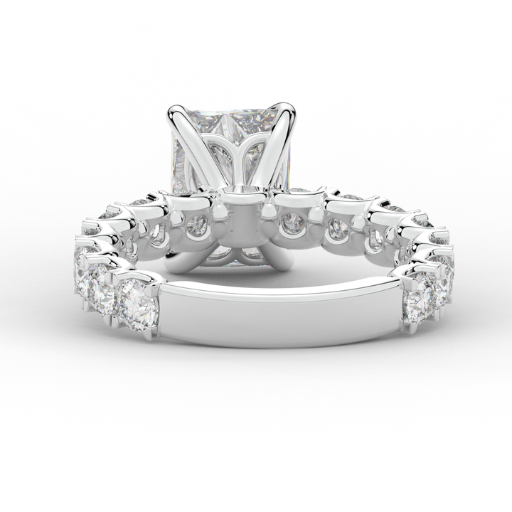 4.35CT.TW RADIANT LAB DIAMOND ENGAGEMENT RING - Nazarelle