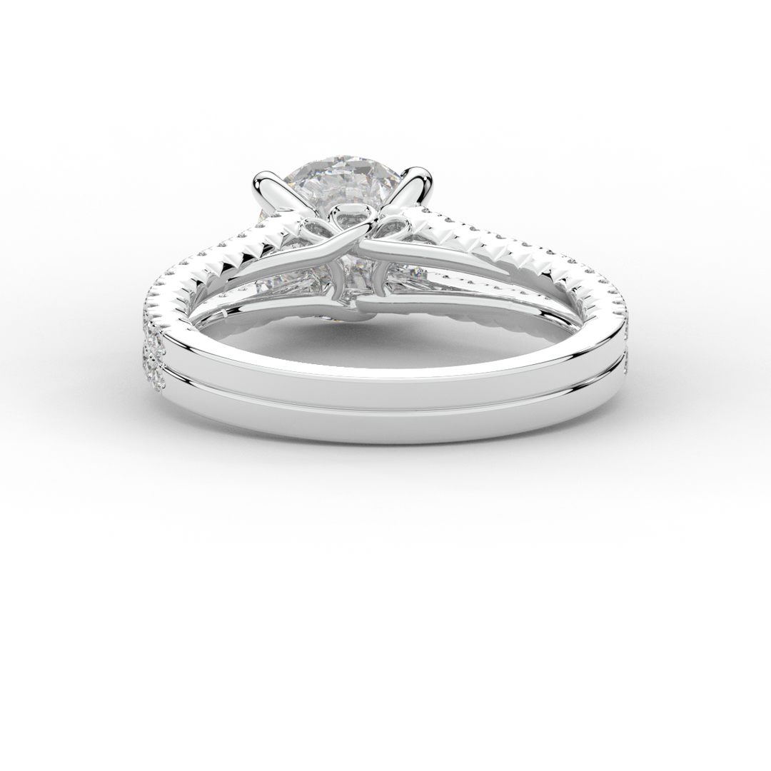 1.90CT.TW ROUND LAB DIAMOND SOLITAIRE ENGAGEMENT RING - Nazarelle