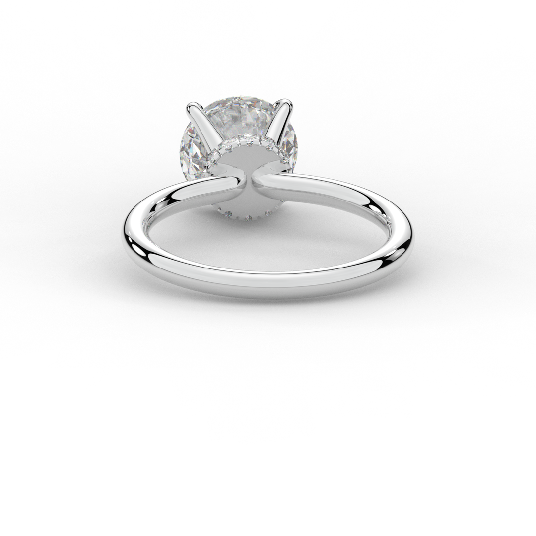 2.05CT.TW ROUND LAB DIAMOND SOLITAIRE ENGAGEMENT RING - Nazarelle