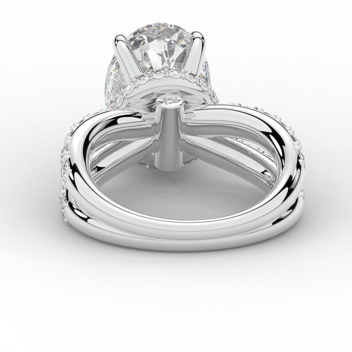 6.25CT.TW OVAL LAB DIAMOND ENGAGEMENT RING