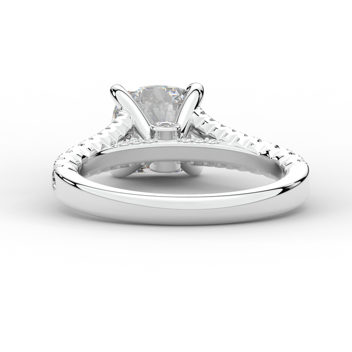 2.45CT.TW CUSHION LAB DIAMOND ENGAGEMENT RING - Nazarelle