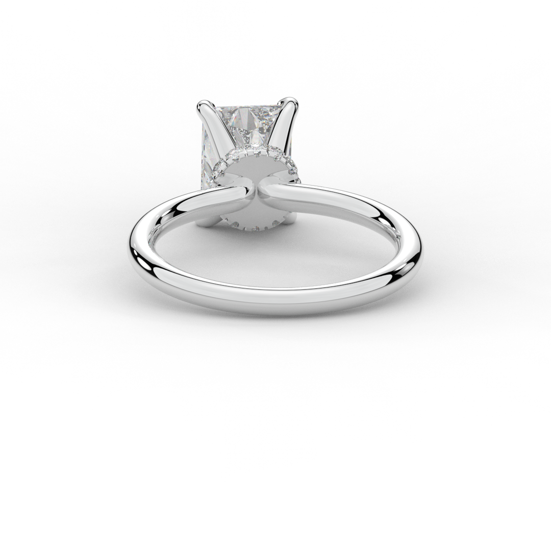 2.05CT.TW RADIANT LAB DIAMOND SOLITAIRE ENGAGEMENT RING - Nazarelle