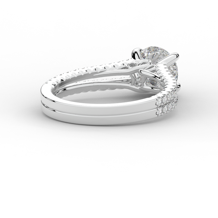 1.90CT.TW ROUND LAB DIAMOND SOLITAIRE ENGAGEMENT RING - Nazarelle
