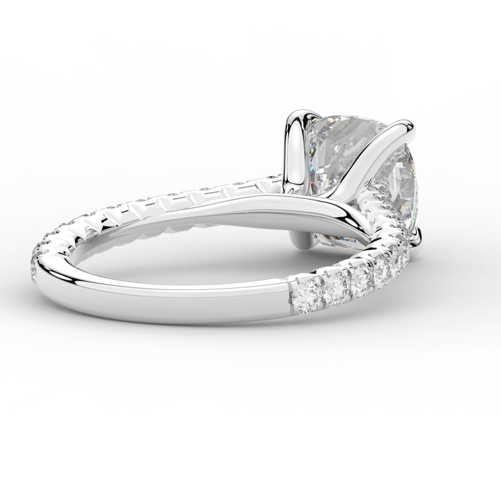 2.40CT.TW CUSHION LAB DIAMOND ENGAGEMENT RING - Nazarelle