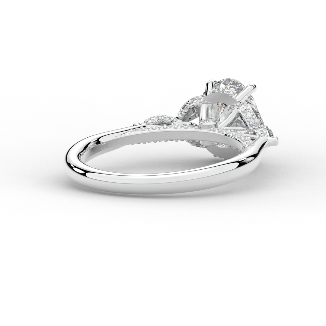 2.00CT.TW OVAL LAB DIAMOND ENGAGEMENT RING - Nazarelle