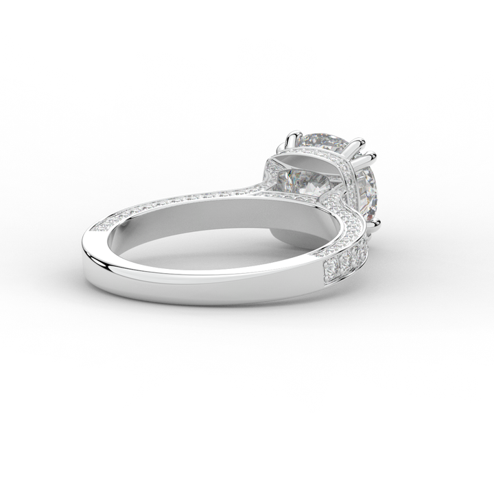 2.60CT.TW ROUND LAB DIAMOND SOLITAIRE ENGAGEMENT RING - Nazarelle