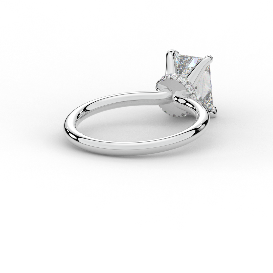 2.05CT.TW RADIANT LAB DIAMOND SOLITAIRE ENGAGEMENT RING - Nazarelle