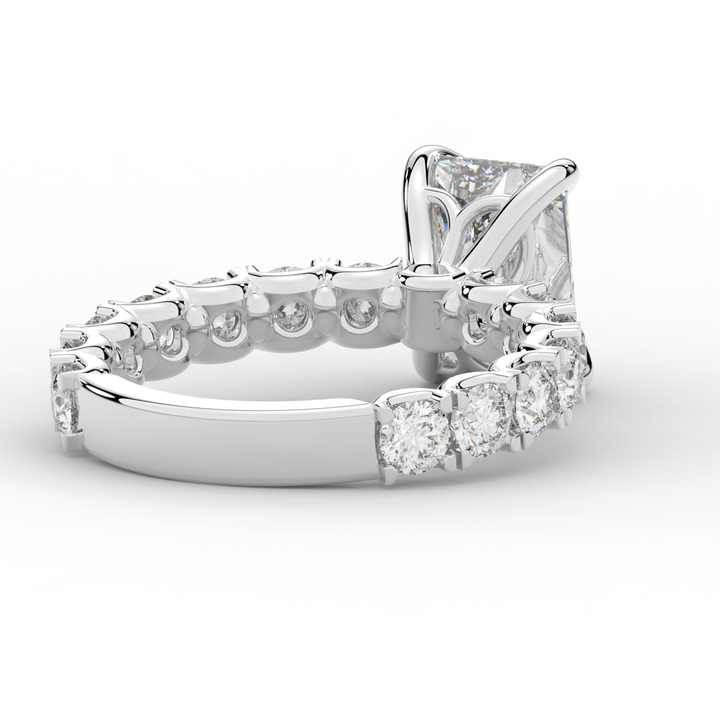 4.35CT.TW RADIANT LAB DIAMOND ENGAGEMENT RING - Nazarelle