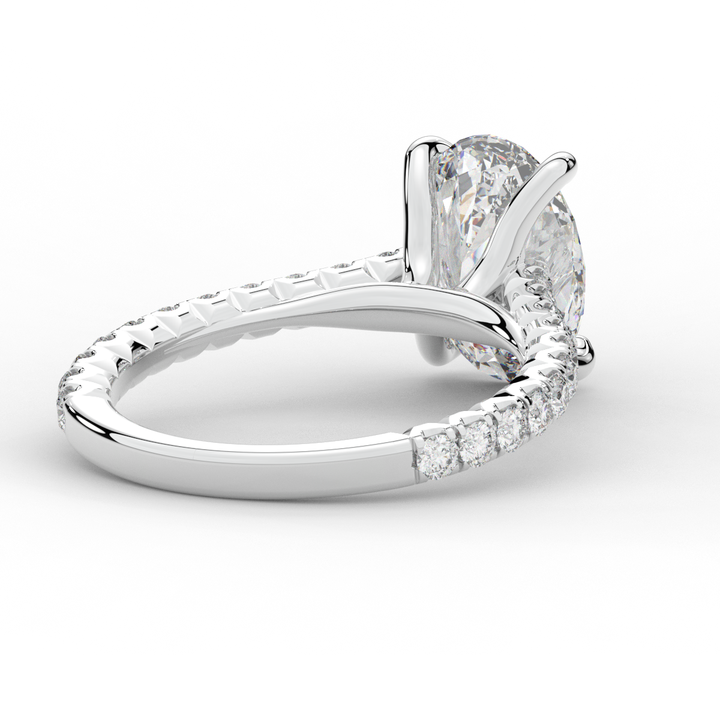 2.40CT.TW OVAL LAB DIAMOND ENGAGEMENT RING - Nazarelle