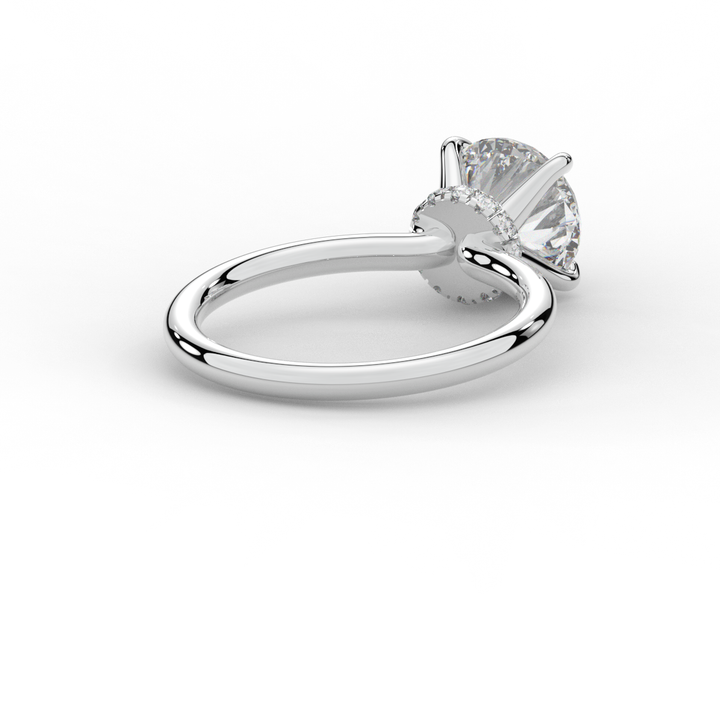 2.05CT.TW ROUND LAB DIAMOND SOLITAIRE ENGAGEMENT RING - Nazarelle