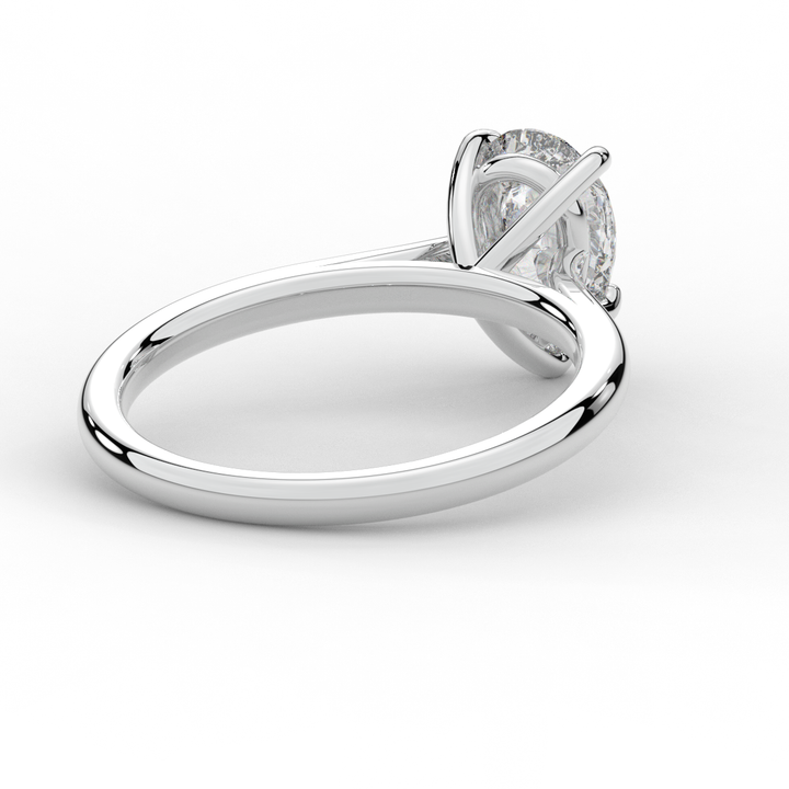1.00CT PEAR LAB DIAMOND SOLITAIRE ENGAGEMENT RING - Nazarelle