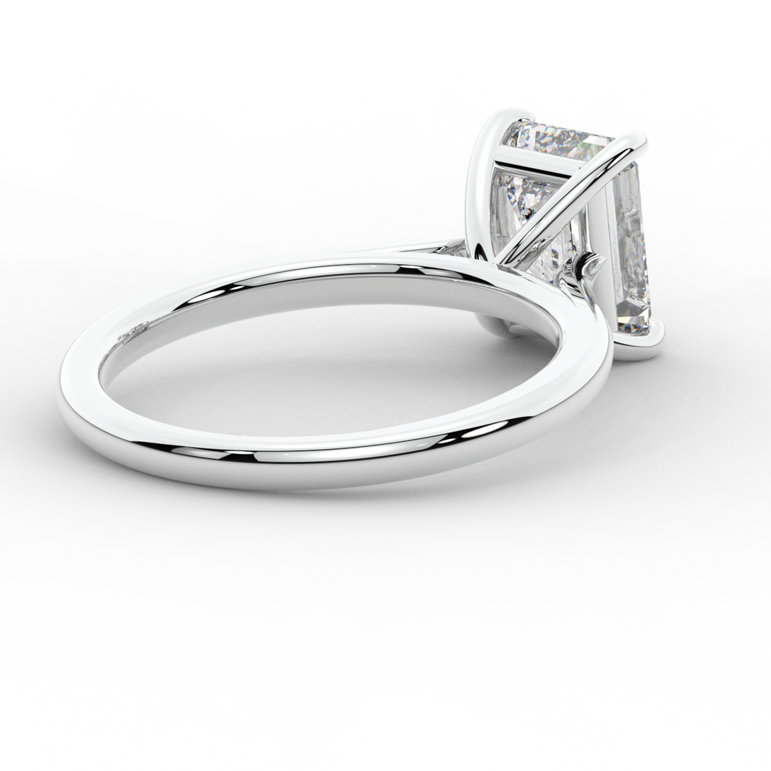 2.00CT EMERALD CUT LAB DIAMOND SOLITAIRE ENGAGEMENT RING - Nazarelle