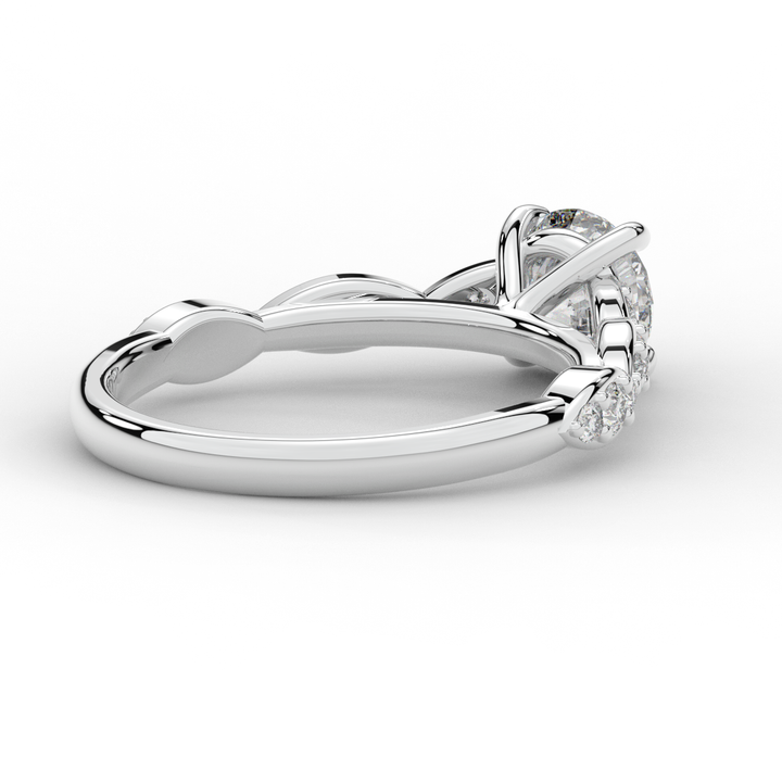 1.20CT.TW ROUND LAB DIAMOND SOLITAIRE ENGAGEMENT RING - Nazarelle