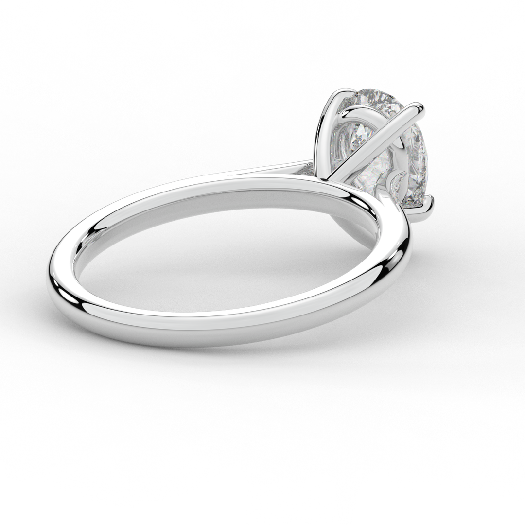 1.00CT PEAR LAB DIAMOND SOLITAIRE ENGAGEMENT RING - Nazarelle