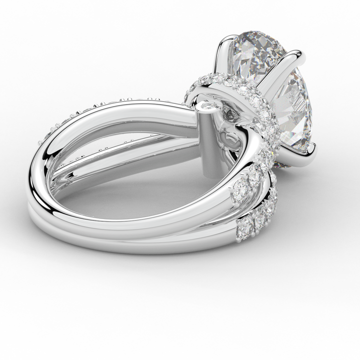 6.25CT.TW OVAL LAB DIAMOND ENGAGEMENT RING